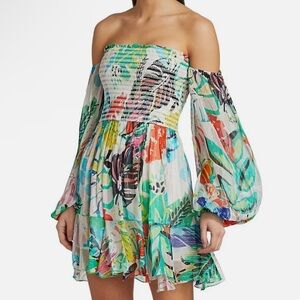 Rococo Sand Tropical Print Dress